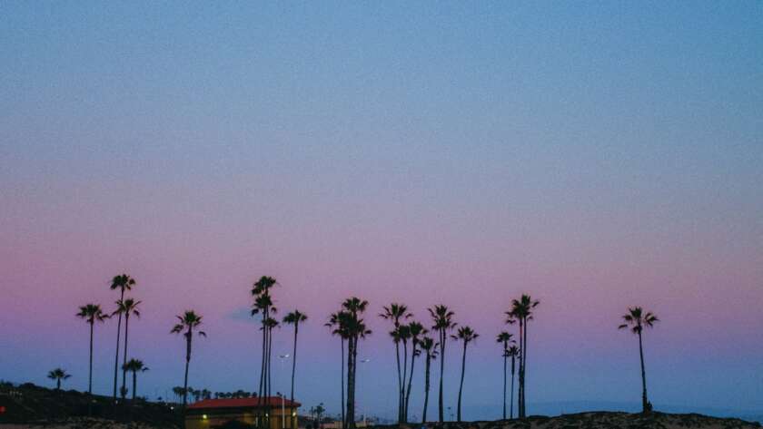 Late Sunset on Beach Pathway