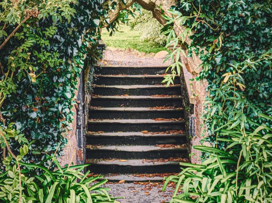 Garden Pathway with Stairs