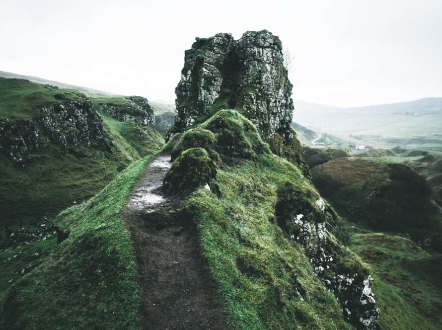 Pathway on Green Hill to Ruins