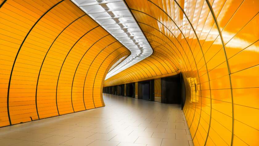 Yellow Metro Tunnel Pathway