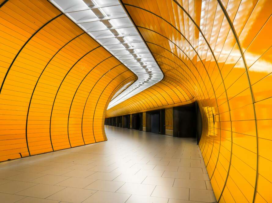 Yellow Metro Tunnel Pathway